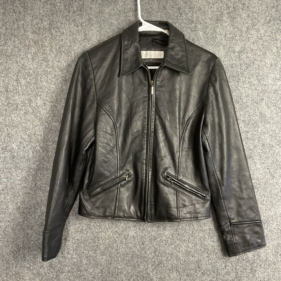 Valerie Stevens Jackets & Blazers - Valerie Stevens Jacket Womens Size 4 Black Lambskin Leather Refined Elegant